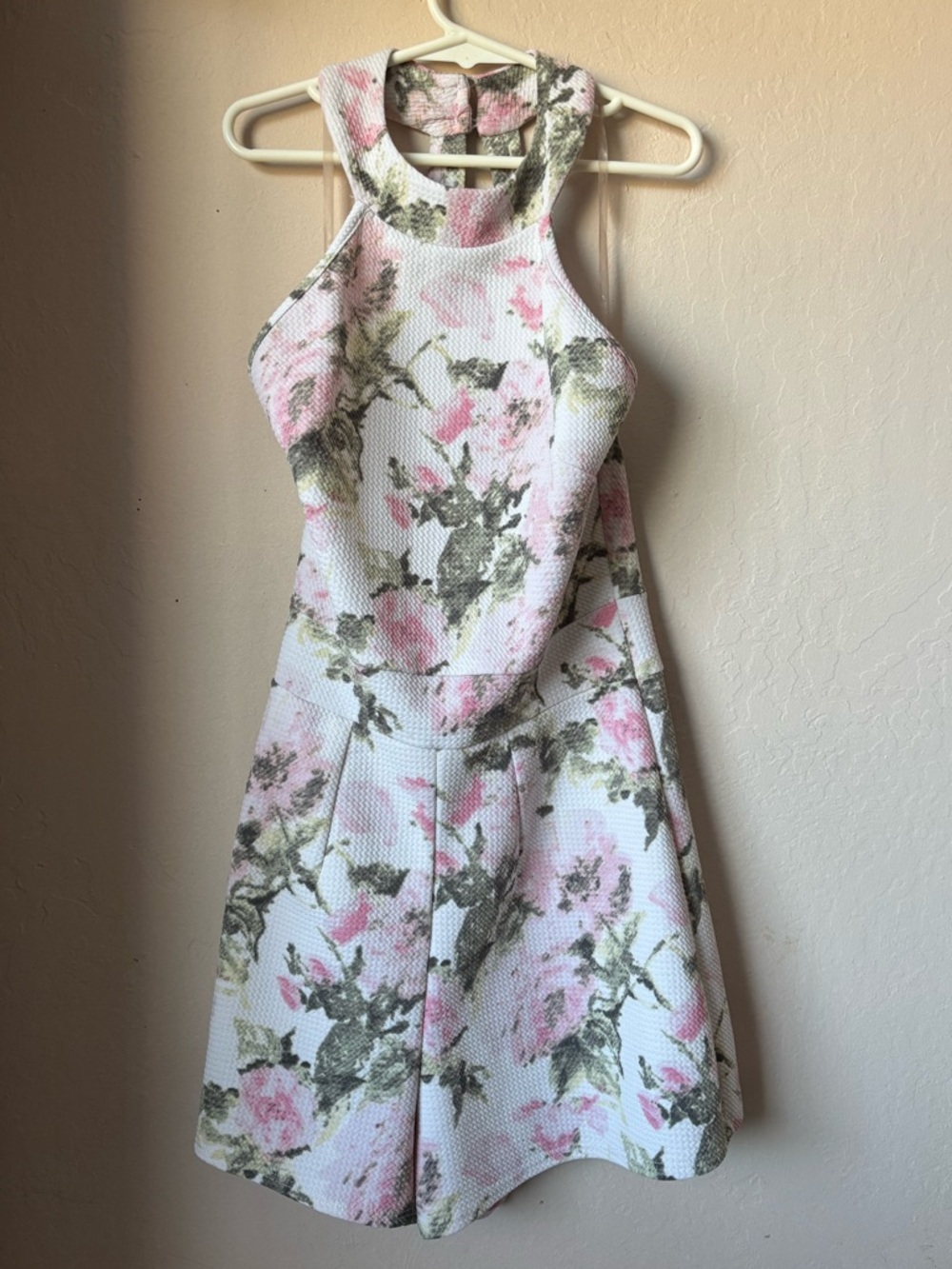 White Floral Romper